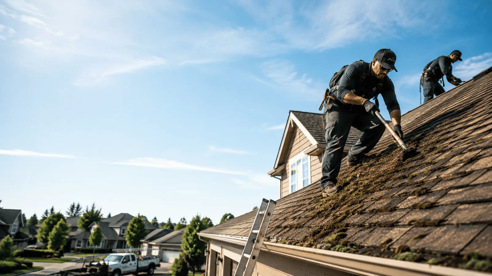 Roof Moss Removal in Rockland, WI near me